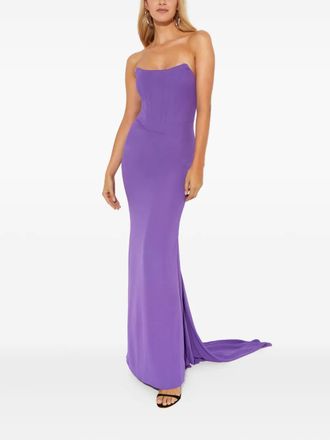 Giuseppe Di Morabito corset maxi dress - women - Polyester - XS/S - Purple