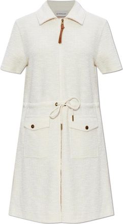 Moncler Jurk met Zakken - Dames - Korte kleedjes - Beige - S - Kleedjes