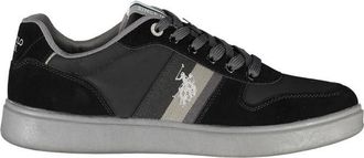 U.S.Polo Association Black Polyethylene Men Mens Sneaker, Black, 9 UK