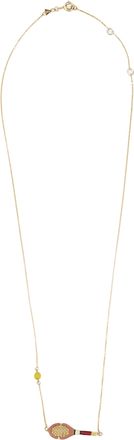 Aliita Yellow Gold Tennis Pelota Necklace