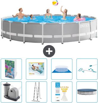 Intex Piscina Prism Frame Redonda - 610x132 Cm - 9-piezas S618