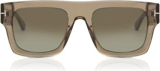 Tom Ford FT0711 FAUSTO 47Q Mens Sunglasses Brown Size 53