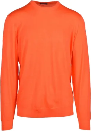 Drumohr Truien & Vesten, Heren, Oranje, XL, Wol, Maglioncino Girocollo