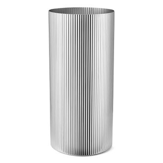 Georg Jensen Bernadotte Vase gross, Edelstahl poliert