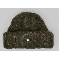 Ganni Handknit Cable Beanie