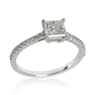 Tiffany & Co. Pre-Owned Tiffany & Co. 0.83 ct Princess Diamond Novo Engagement Ring
