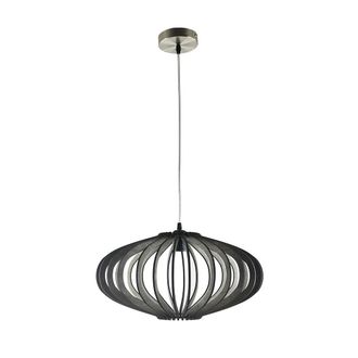 Fabrilamp Colgante Sapelli 1xe27 Madera Caf&eacute; 45d