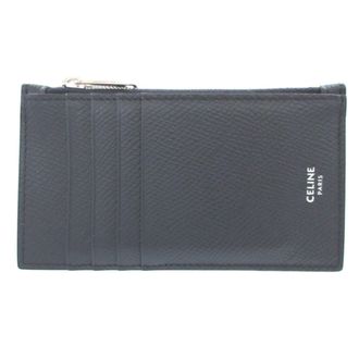 Celine Navy Leather Card Wallet (Pre-Owned)