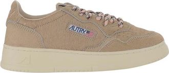 Autry Beige Low-Top Sneakers