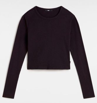 Vans T-Shirt VANS, Damen, Gr. XL (42), schwarz, Obermaterial: 100% Baumwolle, Rundhals, Shirts T-Shirt