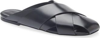 Proenza Schouler Slant Crossover Mule in Black at Nordstrom, Size 39.5