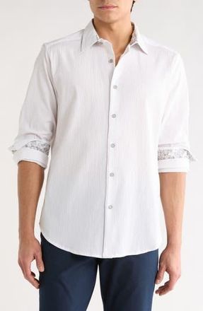 Robert Graham Thresher Woven Button-Up Shirt in White at Nordstrom Rack, Size Xxx-Large