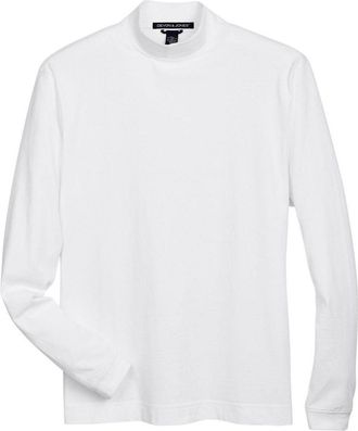 Devon & Jones Sueded Jersey Mock Neck T-Shirt