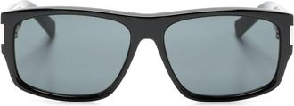 Saint Laurent Eyewear Black SL689 Square Sunglasses - Unisex - Acetate