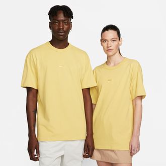 Nike Mens Nike Sportswear Premium Essentials T-Shirt in Yellow | DO7392-700
