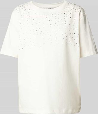 b.young B.Young T-Shirt mit Rundhalsausschnitt Modell Trollo in Offwhite, Gr&ouml;&szlig;e XS