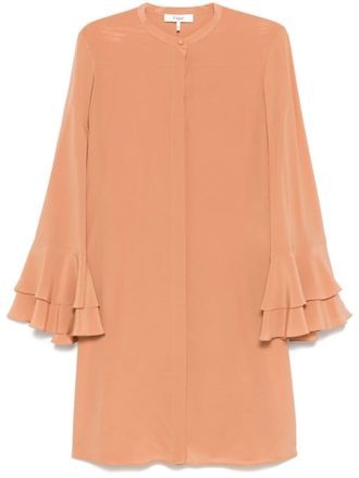 Chloé Zijden blousejurk - Oranje