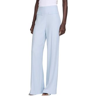 Sandro Striped sequin trousers in Sky Blue at Nordstrom, Size 40 Eu