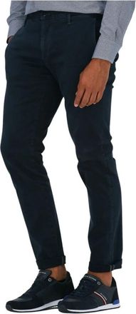 Alberto Heren Rob 1.0 Donkerblauwe Broek - Heren - Slim Fit Broeken - Blauw - W33 L32 - Broeken