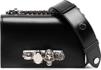 Alexander McQueen mini Jewelled shoulder bag - women - Leather/CALFSKIN - One Size - Black