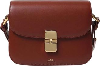 A.P.C. Half Moon Tas - Dames - Schoudertassen - Bruin - ONE Size - Katoen - Tassen