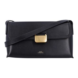 A.P.C. A.p.c. - Simone Small Bag - Dames - Tassen - Zwart - Maat: ONE Size Leer