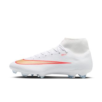 Nike Mens Mercurial Superfly 11 Academy Multi-Ground High-Top Soccer Cleats in White | IO1485-100
