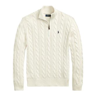 Ralph Lauren Cable-Knit Cotton Quarter-Zip Jumper