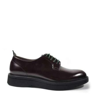Green George Italiaanse Leren Derby Schoenen voor Mannen - Heren - Veterschoenen - Bruin - 45 EU - Leer - Schoenen