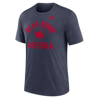 Nike Arizona Legacy Mantra Nike Mens College T-Shirt in Blue | NJFDEX52UAV-1MJ