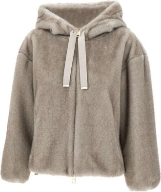 Herno Grijze Jas Elegante Stijl Aw 25 - Dames - Jassen - Grijs - L - Polyester - Jassen