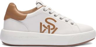 Stuart Weitzman Sw Pro logo lace-up sneakers - women - Leather/Leather/Rubber - 35 - White