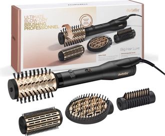 BaByliss Big Hair Luxe As970e - Brosse Soufflante Rotative Multistyle - 50mm Ceramique - Brosse Fixe 38mm - 650w