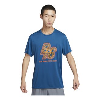 Nike Running Energy Rise 365 Dri-FIT Short-Sleeve Top Court Blue Orange FN3295-476