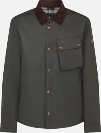 Belstaff Mens Belstaff Ground Jacket Faded Olive - Size: 46/Regular