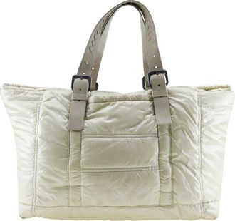 Bottega Veneta Beige Synthetic Handbag (Pre-Owned)
