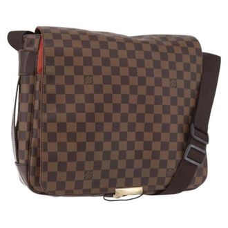 Louis Vuitton Pre-owned Damier Ebene Vintage Shoulder Bag - Dames - Pre-owned - Bruin - Maat: ONE Size Leer