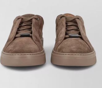 HUGO BOSS calf leather low-top sneakers