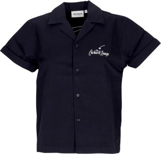 Carhartt Work in Progress Overhemden, Dames, Zwart, M, Katoen, Korte Mouw Shirt