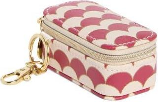 Nordstrom Mini Travel Jewelry Case Key Chain in Burgundy Arches at Nordstrom Rack