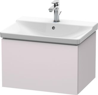 Duravit Duravit L-cube Mueble De Pared, Ancho 620mm, Profundidad 481, 1 Extra&iacute;ble, Se Ajusta A La Medida. Art&iacute;culo 233265, Color: Blanco Lila Seda Laca Mate -