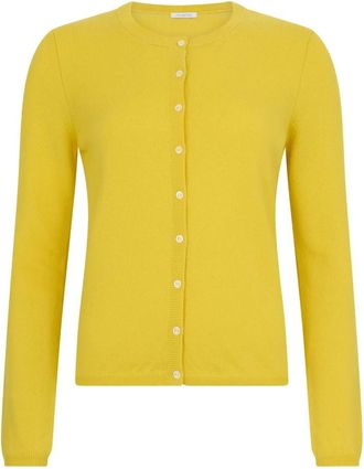 Malo Cardigan - Dames - Vesten - Geel - M - Kasjmier - Truien & Vesten