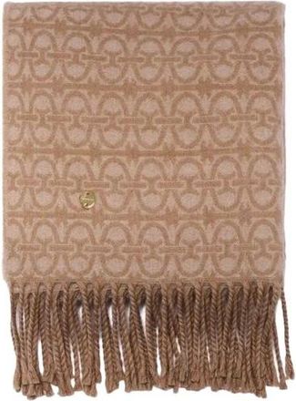 Coccinelle Monogram Wol Sjaal - Dames - Wintersjaals - Beige - ONE Size - Wol - Accessoires