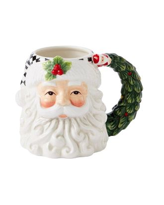 Spode Christmas Tree Polka Dot Santa Toby Mug