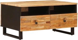 vidaXL Coffee Table with Drawer Brown 80 x 54 x 40 cm Solid Mango Wood vidaXL