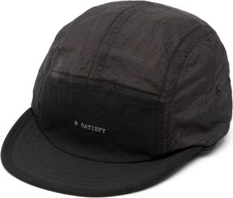 SATISFY logo-print adjustable cap - unisex - Polyamide/Polyurethane/Polyamide/Alfa - One Size - Black