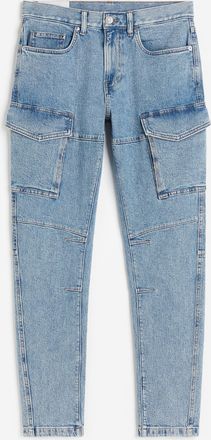 H&M Slim Cargo Jeans - Blue