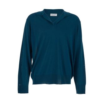 Roberto Collina Heren, Truien, Blauw, Maat: XL Katoen
