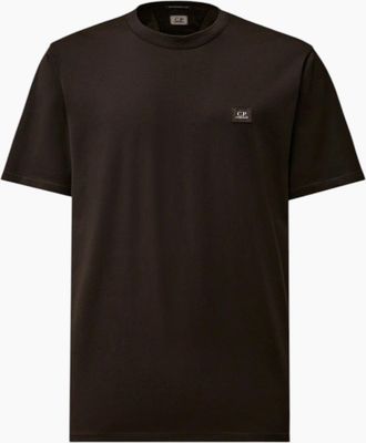C.P. Company Mens C.P. Company Mercerized Jersey Black T-Shirt - Size: 42