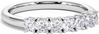 The Diamond Store Chloe 18K White Gold 7 Stone Diamond Eternity Ring 0.75CT PK